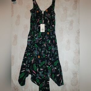a new day Asymmetrical Dress with Floral Print Size L